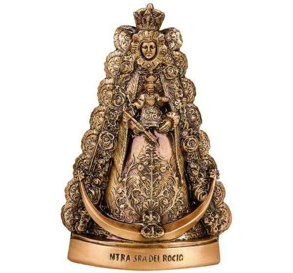 Virgen del Rocío en Bronce de 46 cm para Lápidas