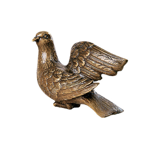 Escultura en Bronce de Paloma de 21 cm. / Imagen para Decoración de Lápidas