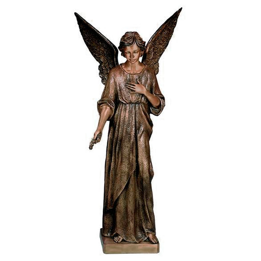 Escultura en Bronce de Ángel Doliente de 177 cm. / Imagen para Decoración de Lápidas