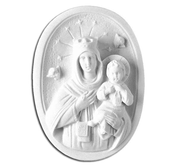 Medallón Virgen del Carmen 21 cm