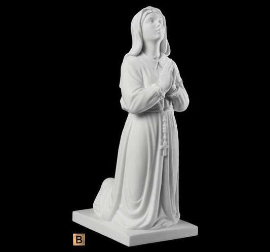 Sculpture de Sainte Bernadette en Marmoline (35 cm) – Ornement Funéraire