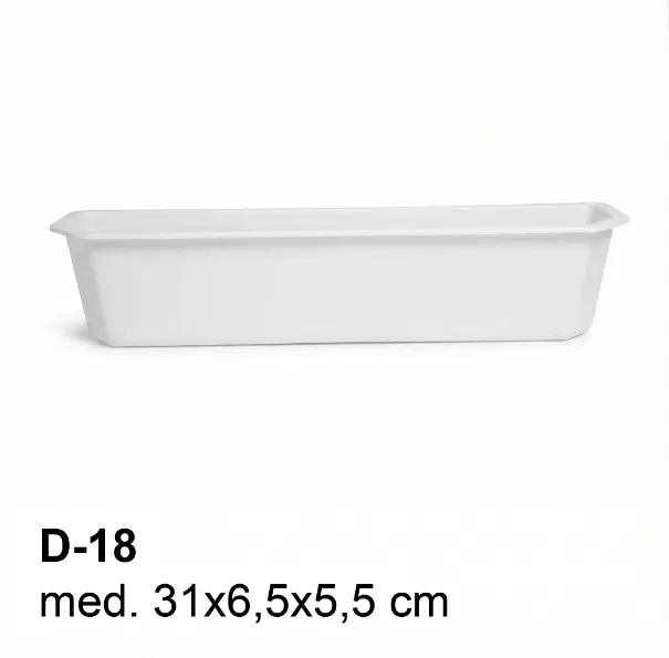 Depósito de Plástico para Jardinera D 18 – 31×6×5,5 cm