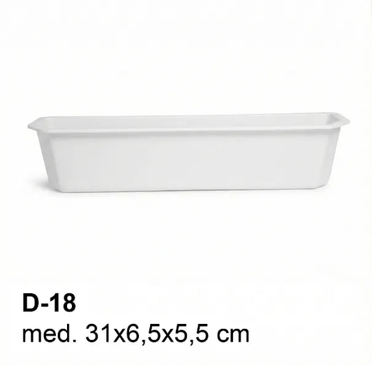 Depósito de Plástico para Jardinera D 18 – 31×6×5,5 cm
