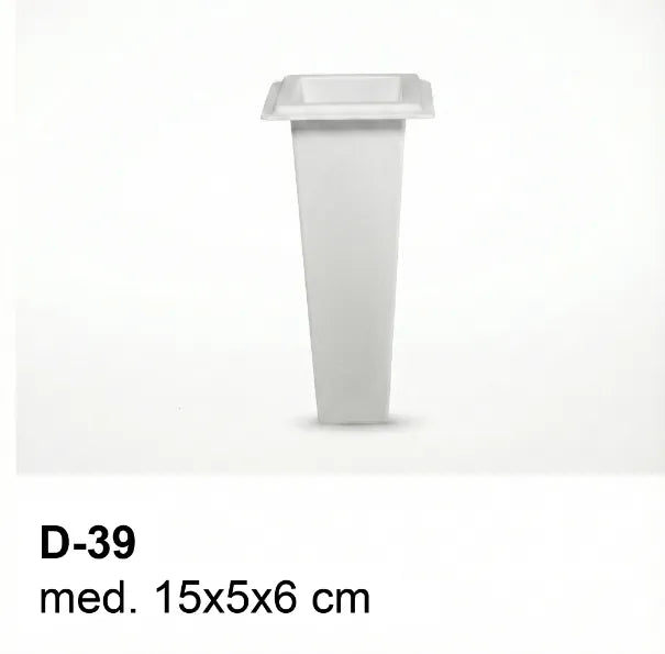 Depósito Plástico D39 para Jarrón Funerario | Medidas 15×5×6 cm