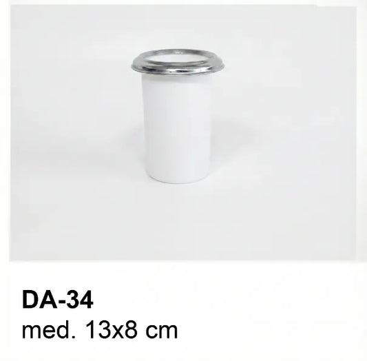 Depósito de Plástico para Jarrón DA 34 – 13×8×8 cm con Arillo 10 cm