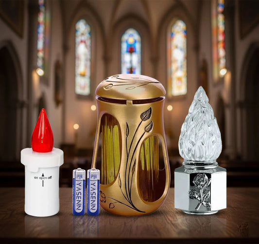 En Memorial Spain encontrarás una colección de faroles y portavelas para cementerio diseñados para ofrecer una iluminación duradera y elegante.