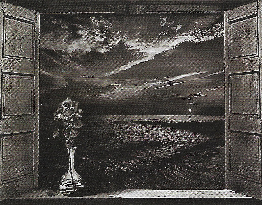 "Lápidas con grabado de ventana abierta, símbolo de libertad y vida eterna. Diseño artístico en granito negro con grabado láser HD. 50 años de garantía."