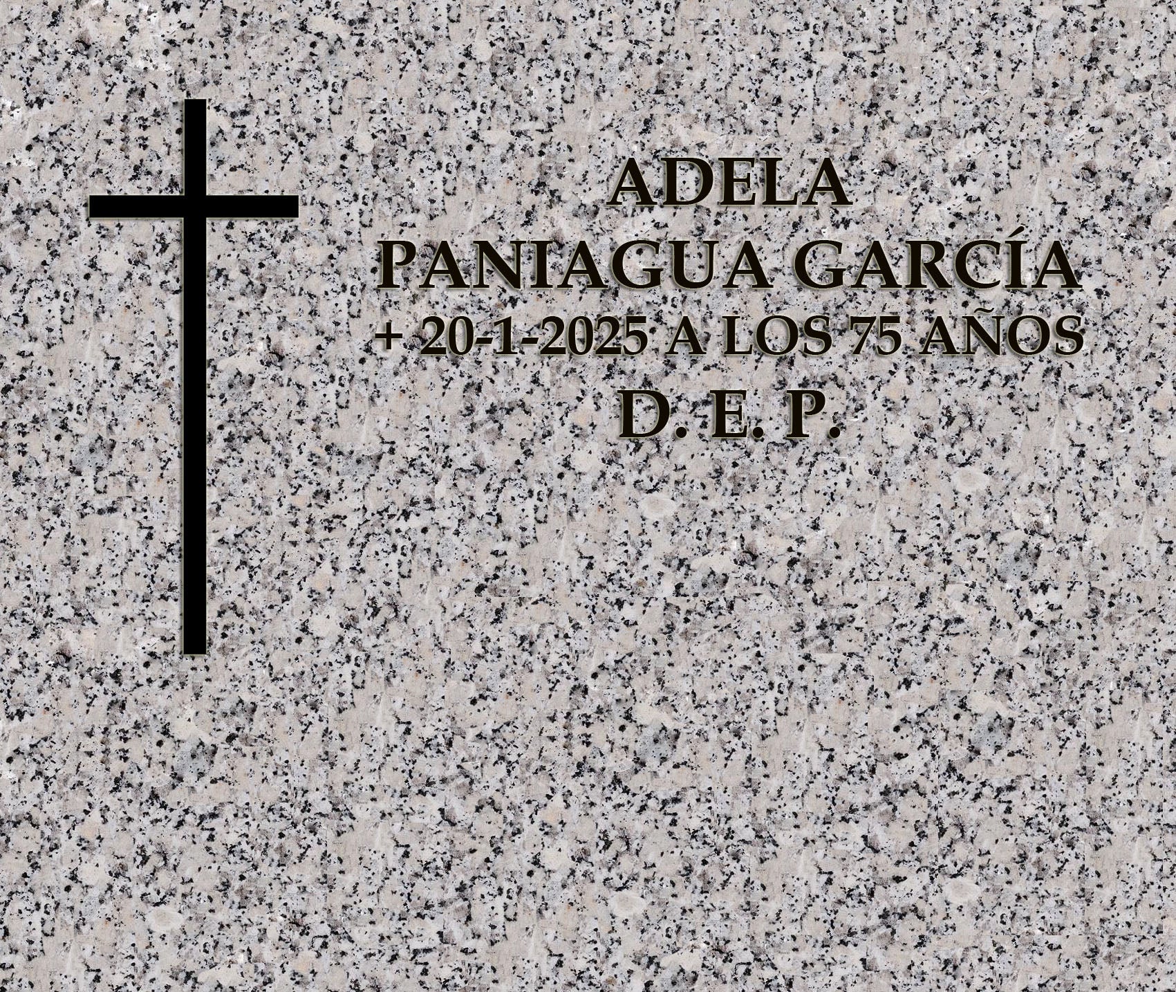 Decoración de lápidas de nicho con cruz e inscripción grabada. Trabajo artesanal en Madrid, materiales duraderos y acabado profesional. Presupuesto rápido.