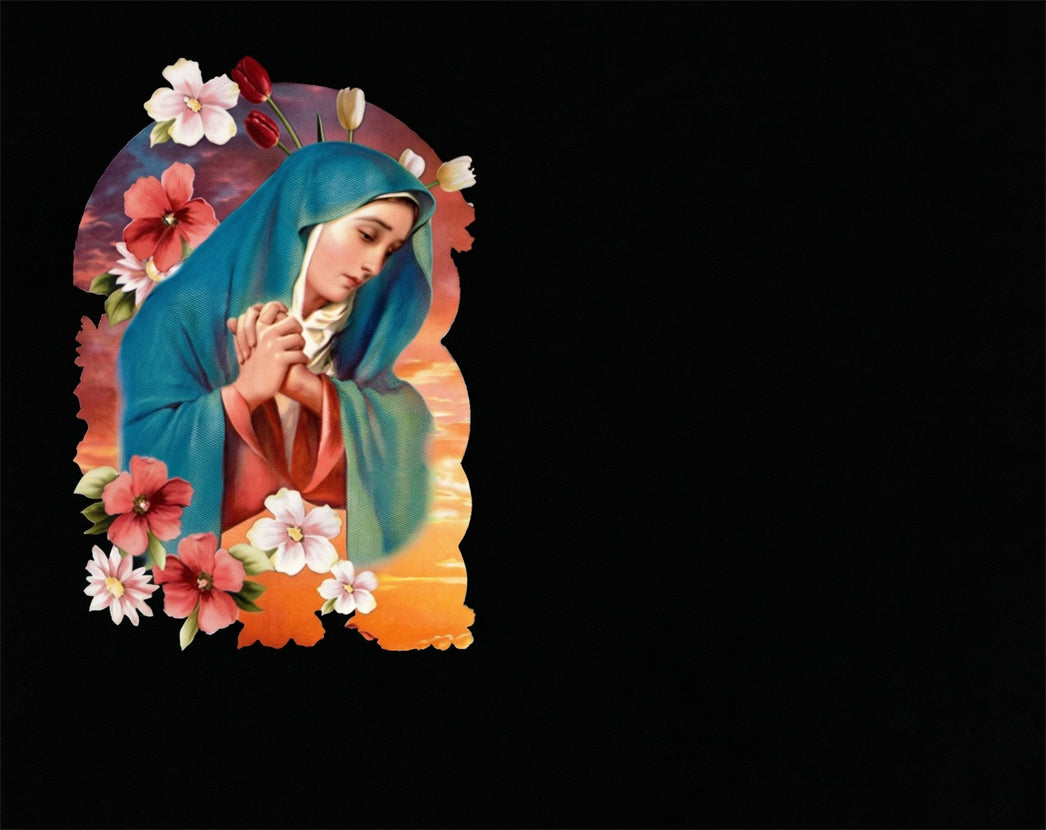 Lápida de Nicho en Granito Premium – Fotografía Digital Impresa de Alta Definición con Cristal de Protección con la imagen de la Virgen del Carmen de Galicia – Diseño Personalizado Ref. MP VCARMEN GALICIA