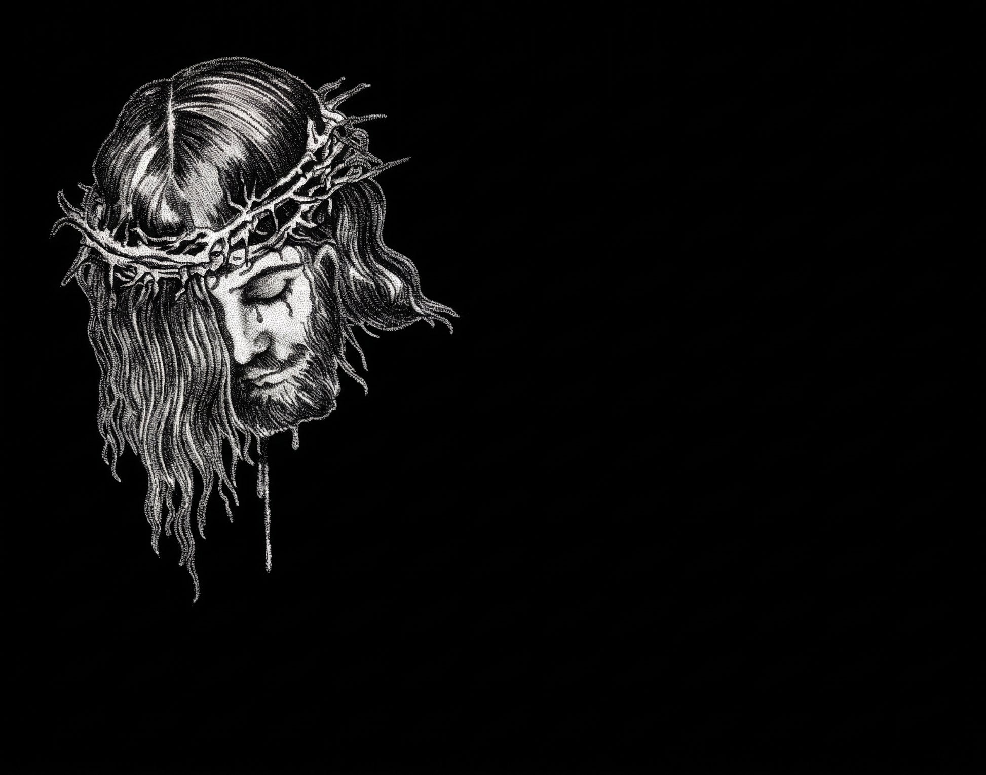 "Lápidas personalizadas con el grabado del Rostro de Cristo. Arte sacro de alta fidelidad en granito negro con tecnología láser HD. 50 años de garantía y respeto."
