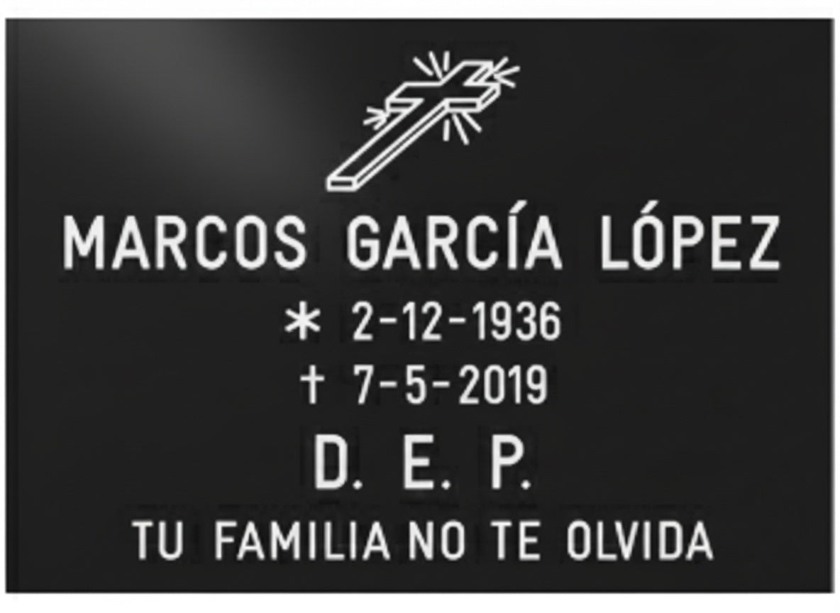 Placas de aluminio con acabados premium – Grabado profesional negro mate