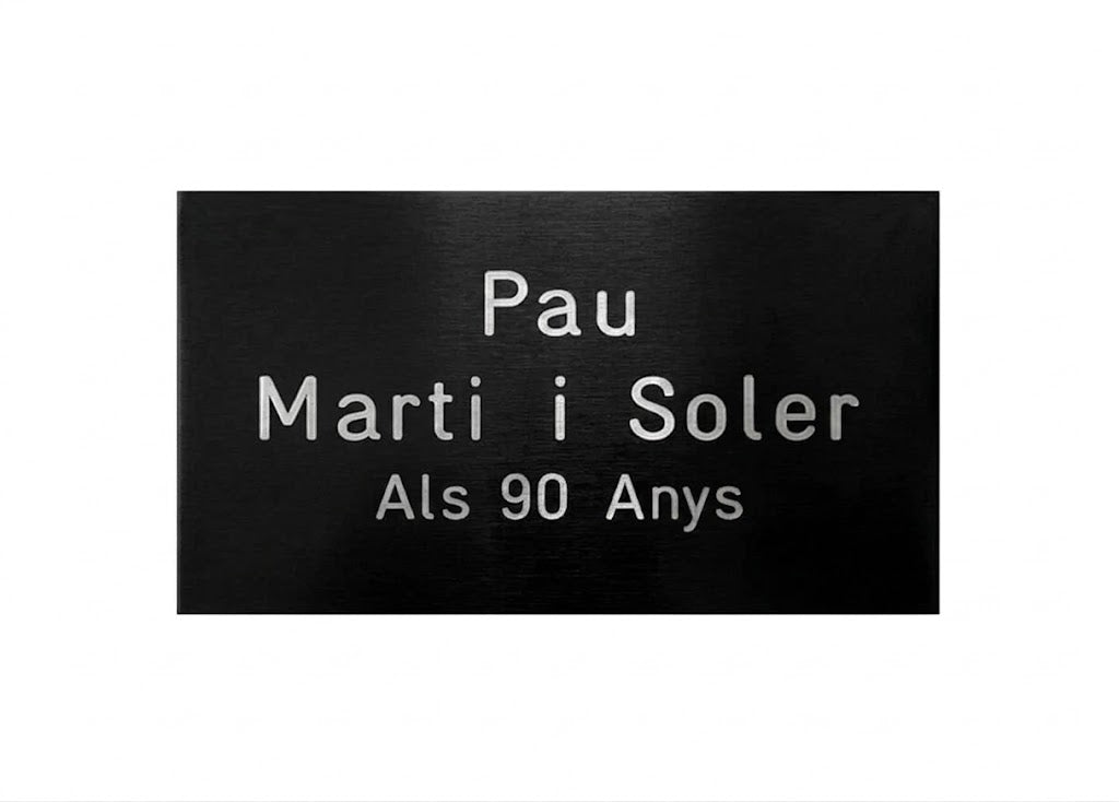 Placas de aluminio de 10x6 cm con acabados premium negro mate