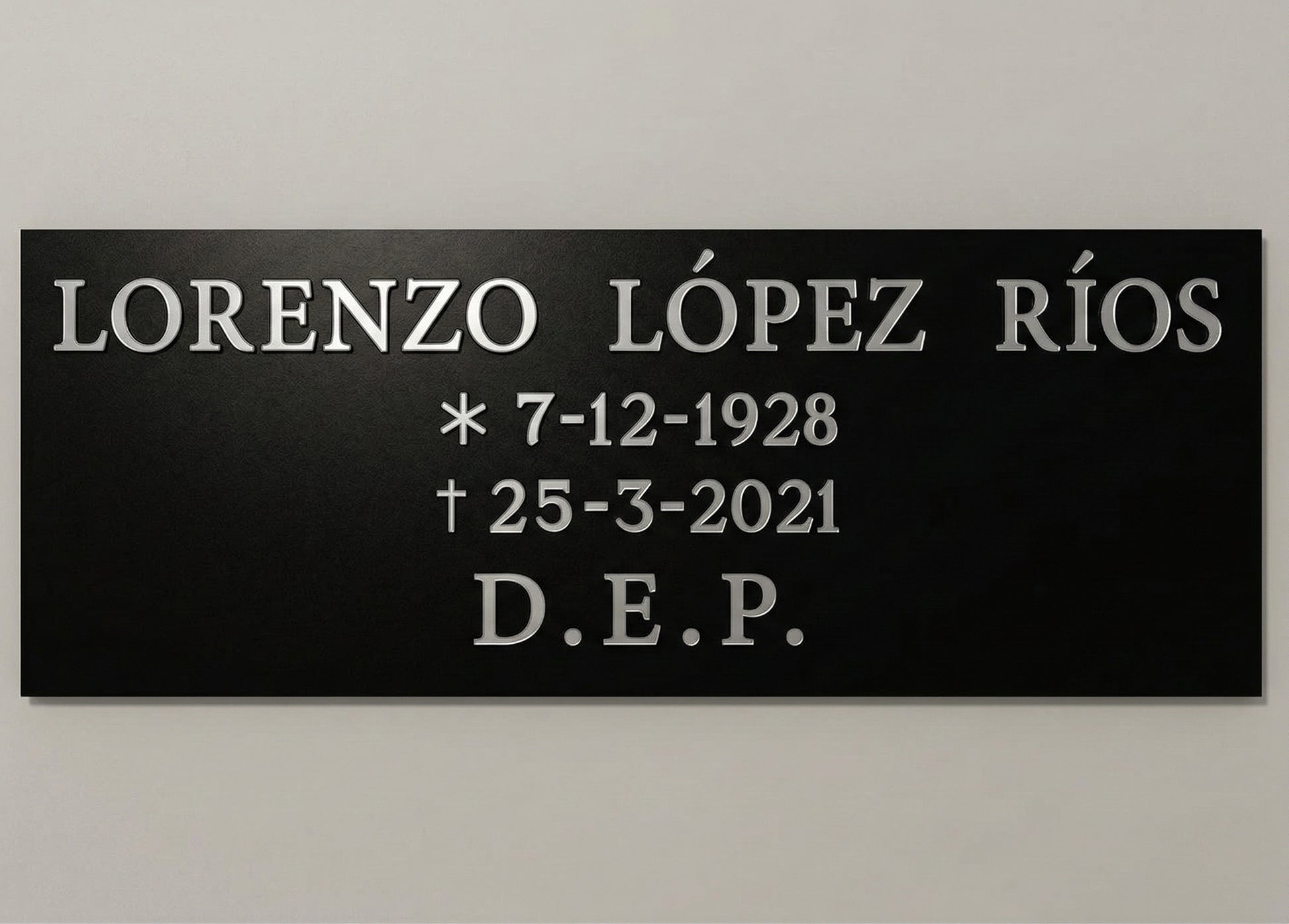 Placas de aluminio de 17,5x6,5 cm con acabados premium  aluminio negro mate