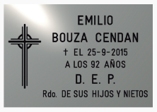 Placas de aluminio con CRUZ CELTA acabados premium 
