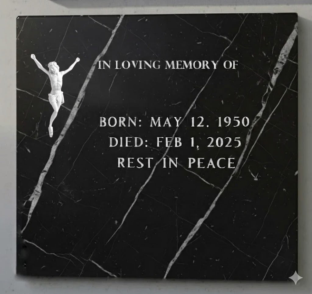 El Cristo INRI MR 6210 de 24 cm está elaborado en mármol sintético de alta calidad,