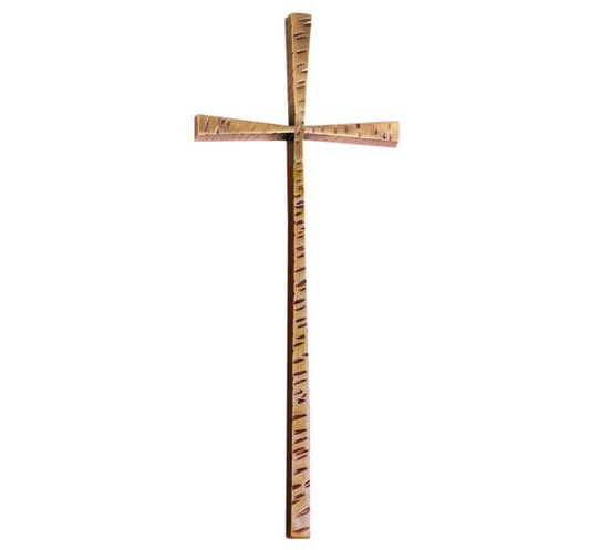 Cruz de bronce fundido de alta calidad modelo BR 2000, disponible en 44 cm para nichos y 78 cm para panteones monumentales, resistente a exteriores.