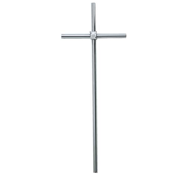 Cruz de acero inoxidable con INRI para lápidas. Modelo AI 2318 en 40 cm. Alta resistencia para exterior, acabado duradero y envío a toda España.
