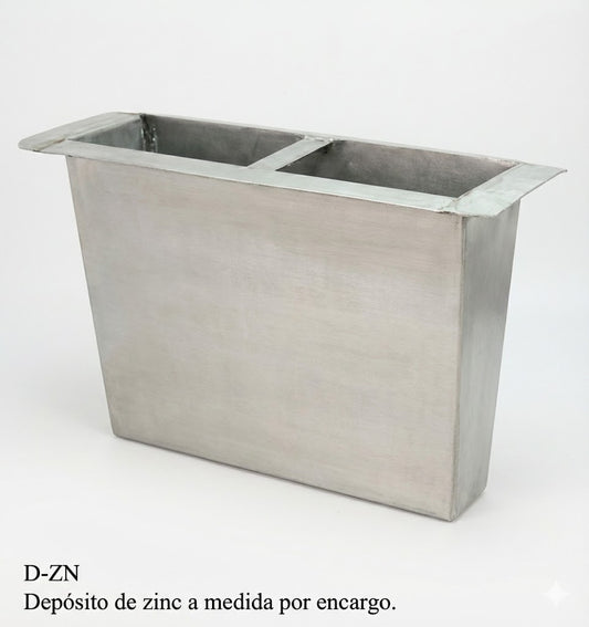 Depósito de Zinc D‑ZN a Medida para Jardinera | Fabricación y Envío