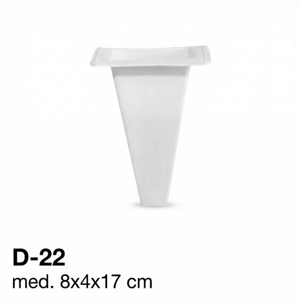 D-22 Depósito de Plástico para Jarrón de Cementerio / 17,5x8x4 cm| Memorial Spain