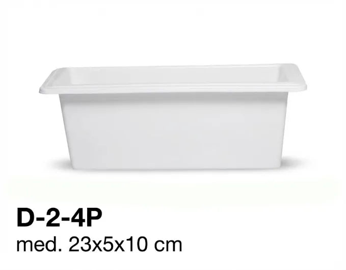 Depósito de Plástico D 02 4P para Jardinera con Pestañas | Entrega Inmediata