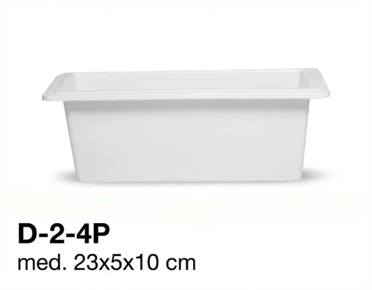 Depósito de Plástico D 02 4P para Jardinera con Pestañas | Entrega Inmediata