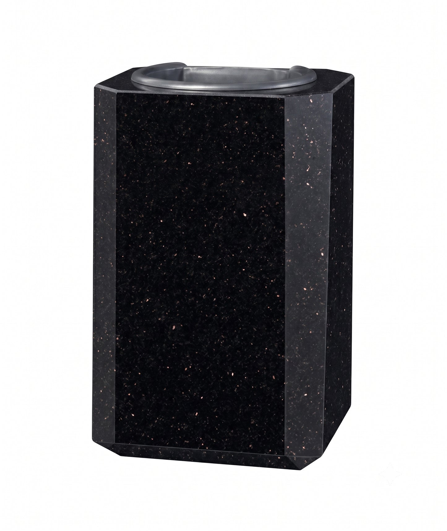 Jarrón Granito Tres Cuartos con Chaflán para Lápida 18×12×10 cm