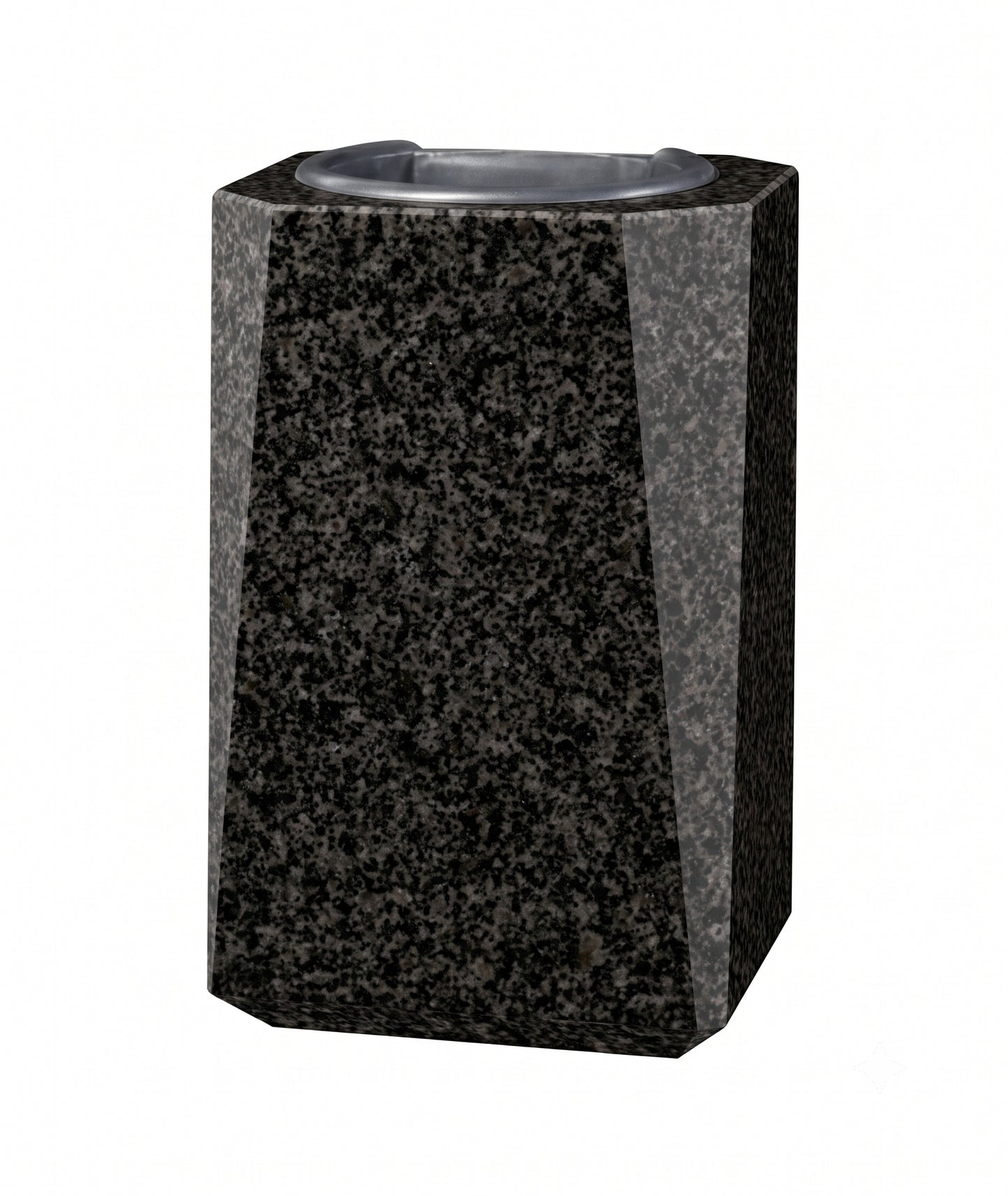 Jarrón Granito Tres Cuartos con Chaflán para Lápida 18×12×10 cm