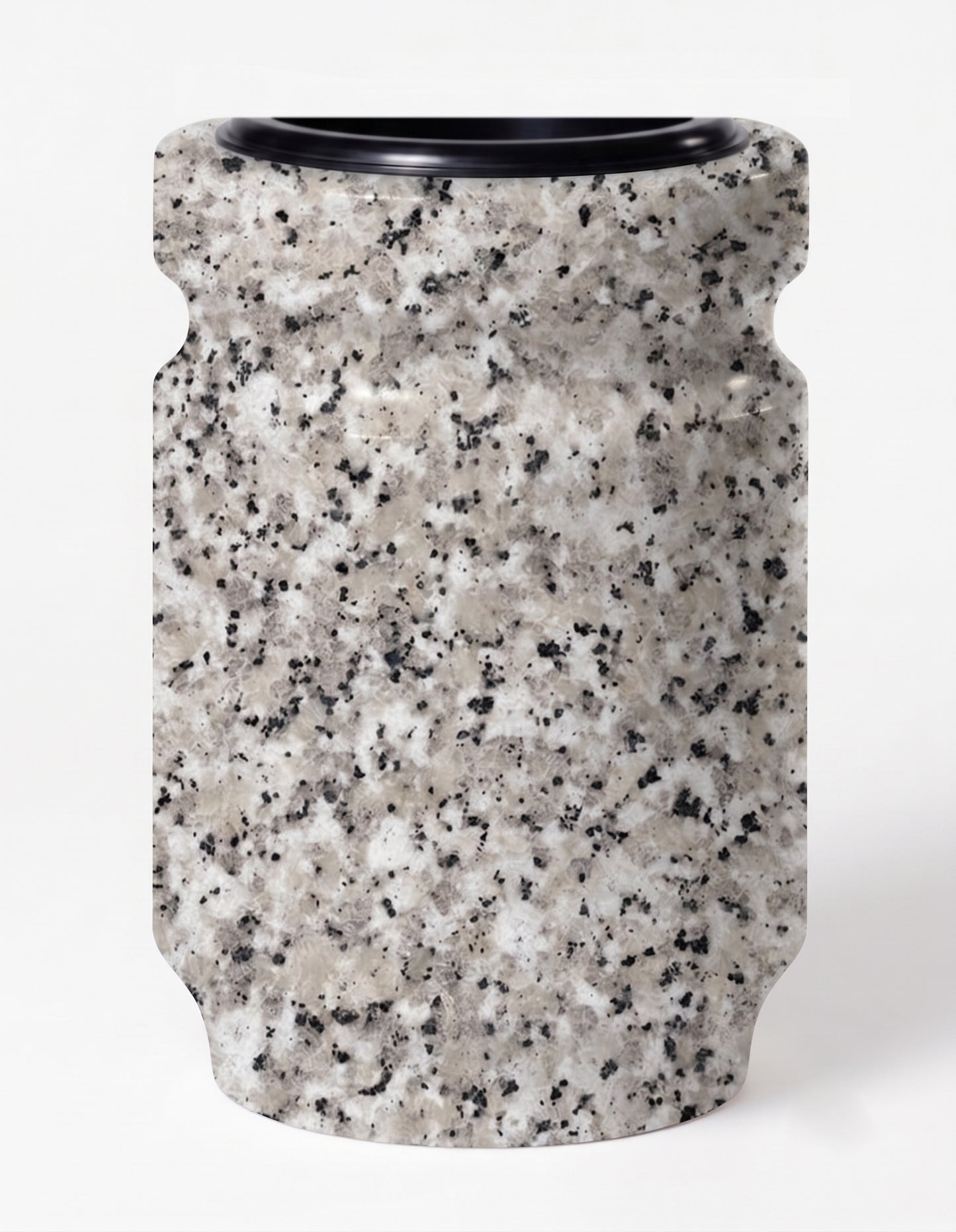 Medio Jarrón Clásico de Granito para Lápida 18x12x6 cm