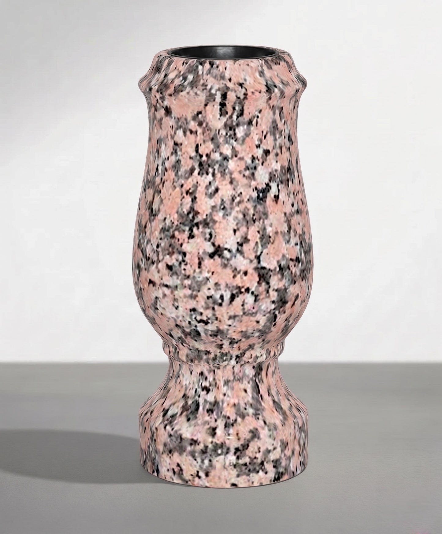 Gran Jarrón Copa de Granito de 45 cm para Cementerio