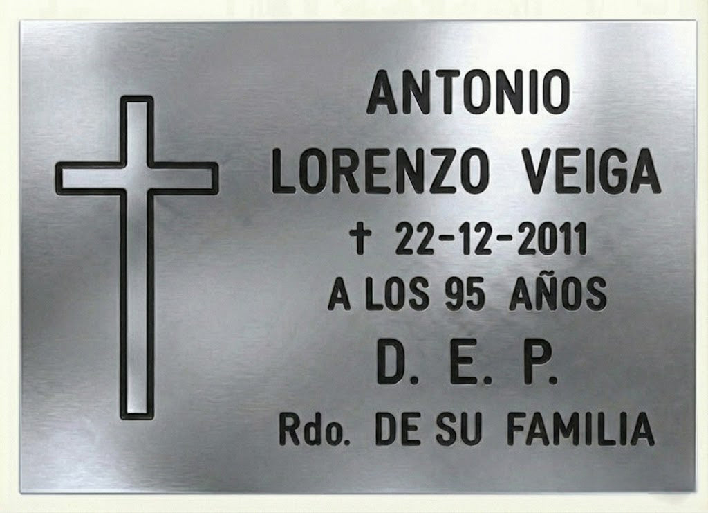 Placas de Aluminio Premium con Grabado Profesional Incluido / Envío nacional