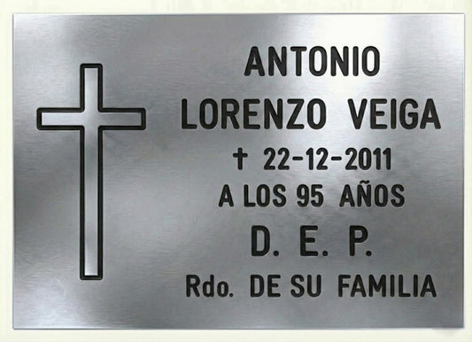 Placas de Aluminio Premium con Grabado Profesional Incluido / Envío nacional