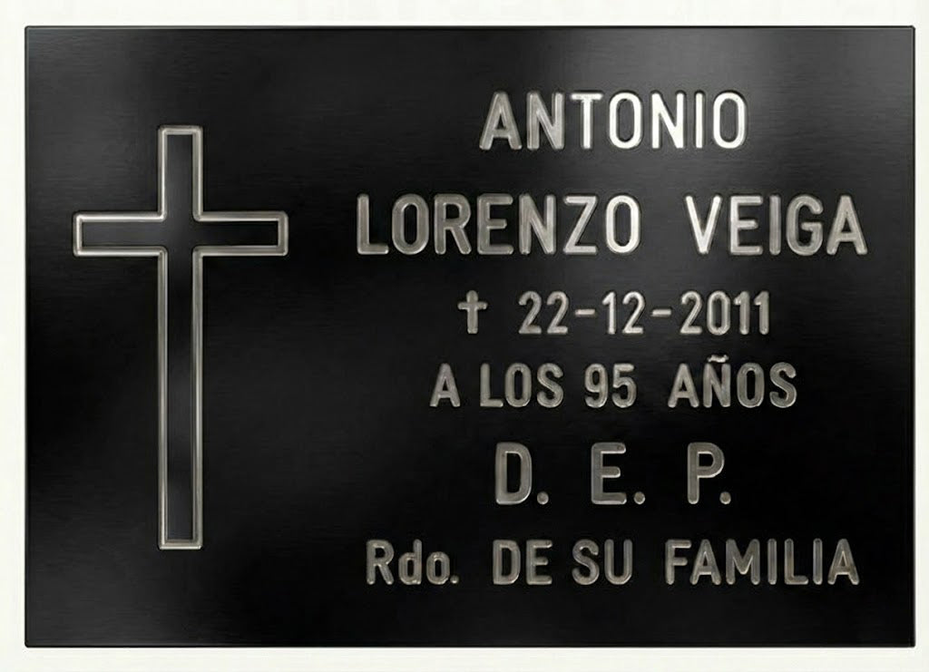 Placas de Aluminio Premium con Grabado Profesional Incluido / Envío nacional