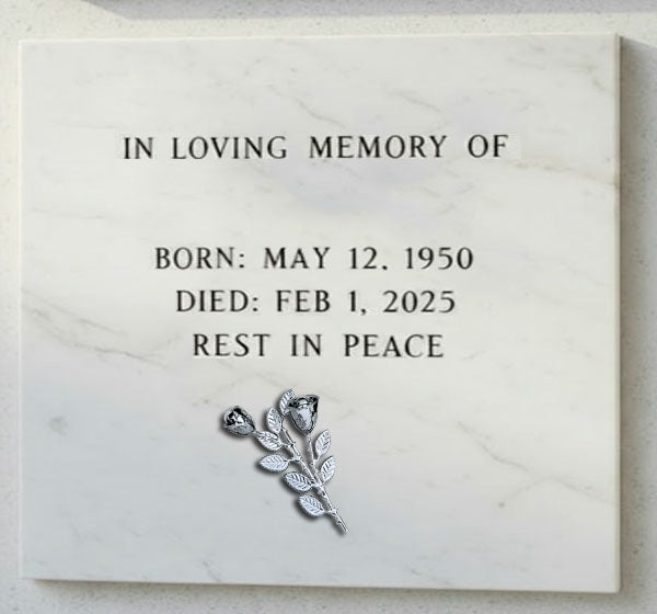 El Ramo de Rosas AI 356 está elaborado en acero inoxidable de alta calidad, un material resistente, brillante y preparado para soportar la intemperie sin deteriorarse