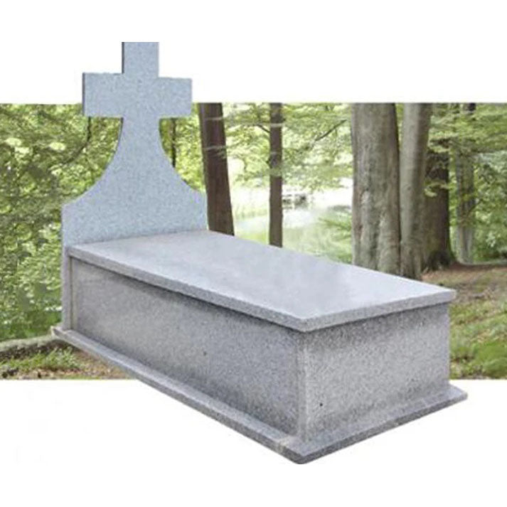 Lápida Modelo Tipo A en Granito gris Quintana de 5 cm | Ref. LA 152 Madrid