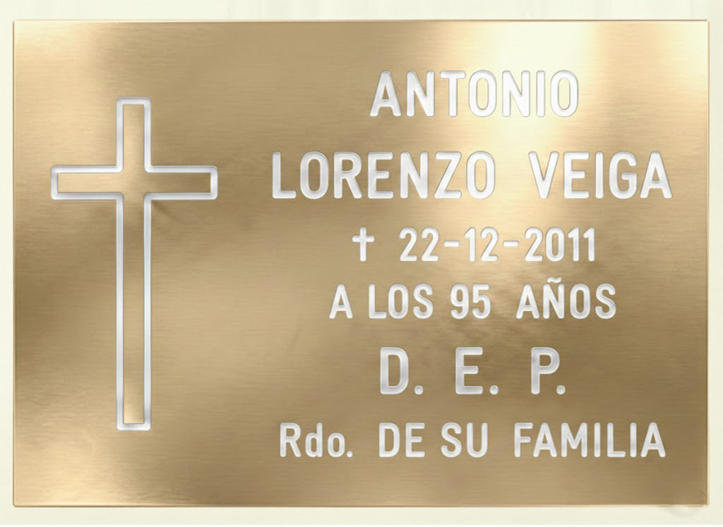 Placas de Aluminio Premium con Grabado Profesional Incluido / Envío nacional