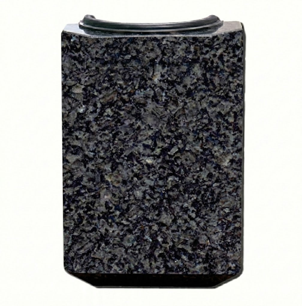 Medio Jarrón Granito con Chaflán para Lápida 18x12x6 cm