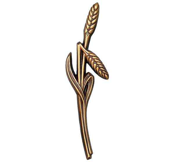 Espiga partida en bronce de 21 cm para Decoración de Lápidas y Columbarios