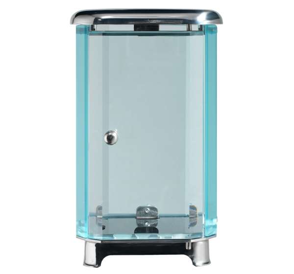 Farol funerario de acero inoxidable con cristal templado para velas grandes. Altura 21 cm, resistente para exterior y ideal para lápidas y panteones. Envío a toda España.